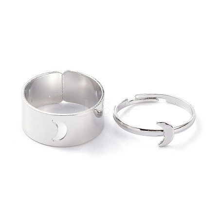 Alloy Adjustable Rings Set RJEW-D001-08P-1