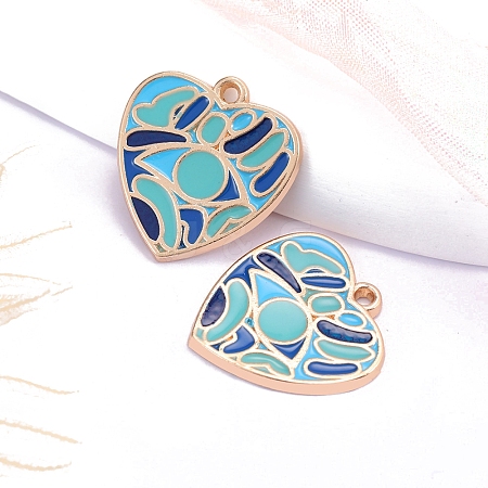 Bohemia Style Alloy Enamel Pendants PW-WGC439E-04-1