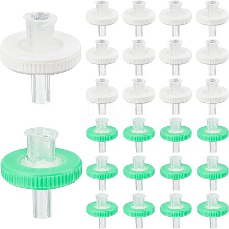100Pcs 2 Colors Plastic Disposable Microporous Needle Syringe Filter AJEW-OC0002-54-1