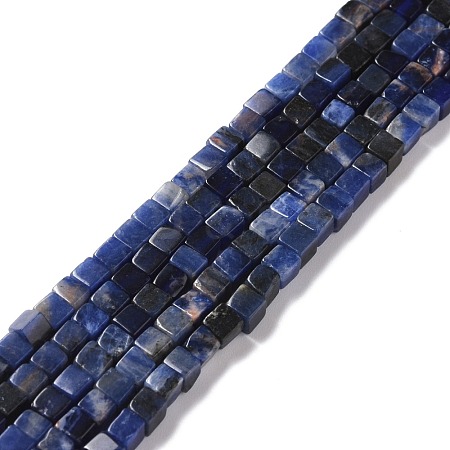 Natural Sodalite Beads Strands G-F631-K17-1