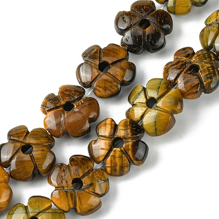 Natural Tiger Eye Beads Strands G-H023-B12-01-1