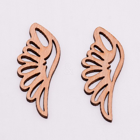 Unfinished Wood Filigree Joiners Links WOOD-WH0099-10A-1
