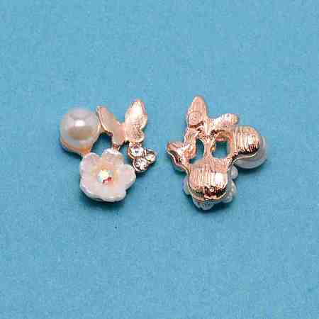 Alloy Butterfly Cabochons PALLOY-WH0096-02-1