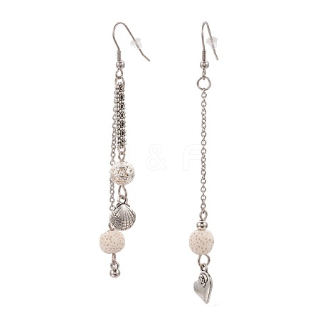 (Jewelry Parties Factory Sale)Synthetic Lava Rock Dangle Earrings EJEW-F184-09AS-1