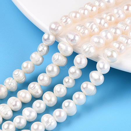 Natural Cultured Freshwater Pearl Beads Strands PEAR-N013-05K-1