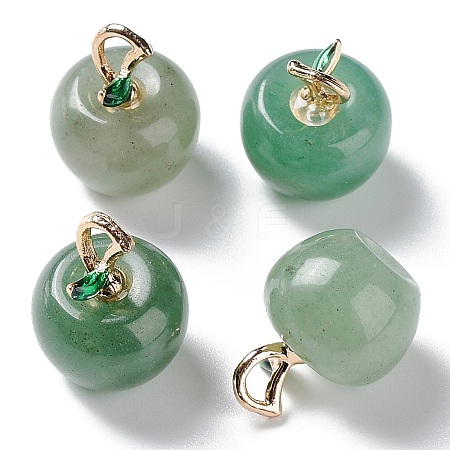 Natural Green Aventurine Pendants G-P499-01G-14-1