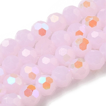 Imitation Jade Glass Beads Strands EGLA-A035-J6mm-L02-1