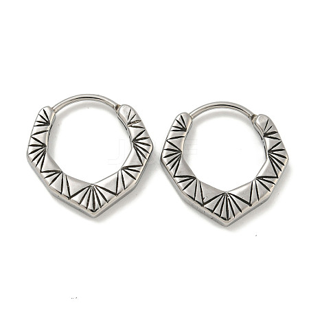 316 Surgical Stainless Steel Hoop Earrings for Women and Men EJEW-D096-20C-AS-1