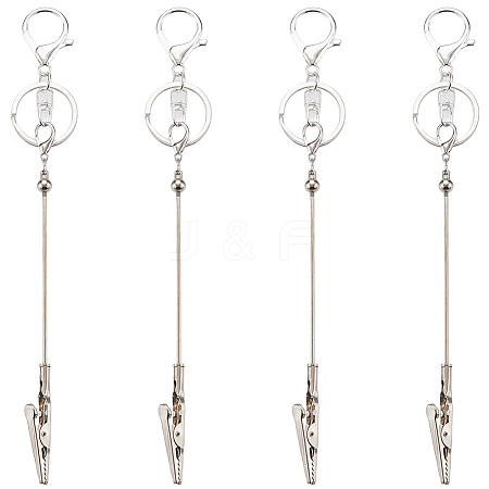 4Pcs Alloy Bracelet Tool Jewelry Helper Beadable Alligator Clips AJEW-SP0001-69A-1