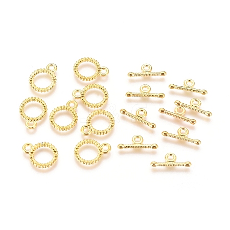 Alloy Toggle Clasps TIBE-G015-07G-1