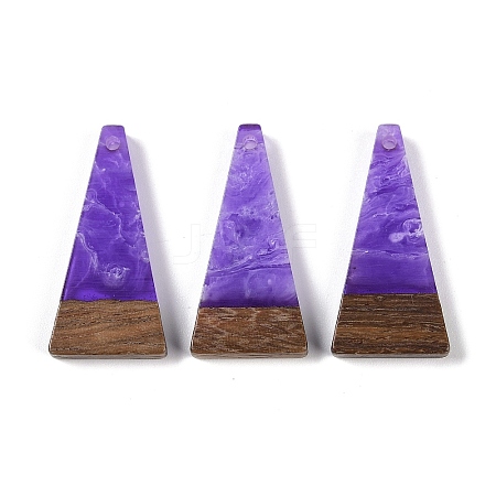 Resin & Wood Pendants LS-WOOD-F015-03E-1