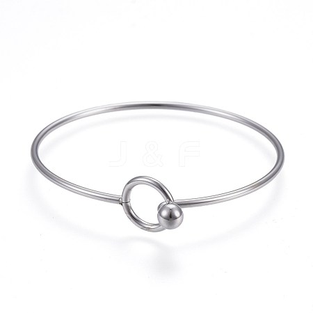 Tarnish Resistant 304 Stainless Steel Bangles BJEW-F354-11P-1