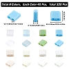 320Pcs 8 Colors 2-Hole Opaque Glass Seed Beads SEED-SC0001-15B-2