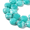 Natural White Jade Dyed Beads Strands G-NH0004-014-4