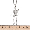 201 Stainless Steel Skeleton Pendant Necklaces LS-NJEW-K283-08P-3