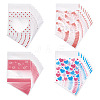 100Pcs 4 Styles Rectangle Plastic Cellophane Bags OPC-TA0001-04-2