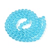 Transparent Glass Imitation Cat Eye Beads Strands GLAA-Q110-01C-06-2