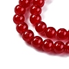 Imitation Jade Glass Round Beads Strands GLAA-A016-01F-4