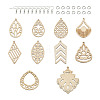DIY 40 Pairs Natural Wooden Earring Making Kits DIY-TA0003-34P-1