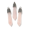 Natural Rose Quartz Pointed Big Pendants G-F766-02AS-05-1