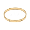 201 Stainless Steel with Rhinestone Bangles for Women BJEW-B138-04G-4