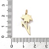 304 Stainless Steel Pendants STAS-F306-01G-04-3