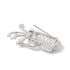 Golf Club Alloy Cubic Zirconia Brooches LS-JEWB-M050-01P-03-2