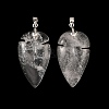 Quartz Crystal Pendants G-H359-04P-08-1
