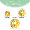 150Pcs 3 Styles Iron Rhinestone Spacer Beads RB-YW0001-13G-3