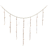 Wall Hanging Photo Display with Wooden Beads Garland AJEW-WH20011-54D-1