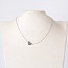 Brass Cable Chains Pendant Necklaces NJEW-JN01170-5