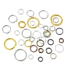 60G 6 Styles DIY Brass & Iron Open Jump Rings Sets DIY-FS0004-11-3