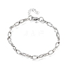 4.5MM 304 Stainless Steel Twisted Oval Link Chain Bracelets for Man and Women SA-CBAB767-17B-P-4