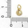 Rack Plating Brass Micro Pave Cubic Zirconia Pendants KK-K392-26G-3