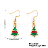 Christmas Theme Brass Dangle Earrings IP2522-17-1