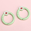 Alloy Enamel Spring Gate Rings PW-WG74BFF-02-1