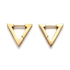 304 Stainless Steel Triangle Huggie Hoop Earrings STAS-J033-02A-G-2