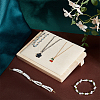 Wood Slant Back Necklaces Display Stands ODIS-WH0106-11-4