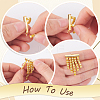 48Pcs 4 Styles 304 Stainless Steel Slide On End Clasp Tubes STAS-UN0058-14-5