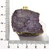 Raw Rough Natural Dyed Quartz Crystal Pendants G-G895-05LG-10-3