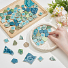 500G 4 Styles Mosaic Tiles Porcelain Cabochons DIY-SP0007-72-3