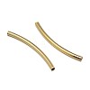 Brass Curved Tube Beads KK-F0317-12G-NR-1