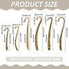 12Pcs 6 Style Tibetan Style Bookmarks FIND-ME0002-20-2