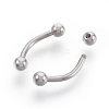 304 Stainless Steel Nose Studs Nose Piercing Jewelry EJEW-L207-G01-2