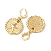 Brass European Dangle Charms KK-H278-01G-05-2
