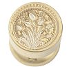 Golden Tone Round Wax Seal Brass Stamp Heads AJEW-M040-01G-F-2