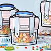 Cartoon Style Plastic Resealable Bags ABAG-SP0001-02B-4