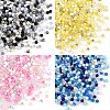 350Pcs 7 Colors Transparent  & Opaque Acrylic Beads MACR-YW0004-79-2