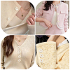 50Pcs 5 Styles 1-Hole Resin Shank Buttons BUTT-CY0001-43-6