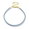 Polyester Cord Braided Bracelet Makings MAK-Z003-01G-05-1